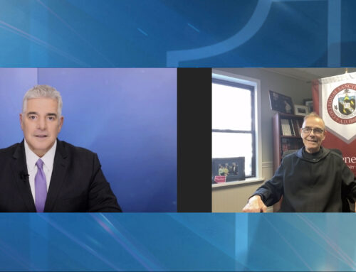 Father Edwin Leahy celebrates the growth of St. Benedict’s Prep